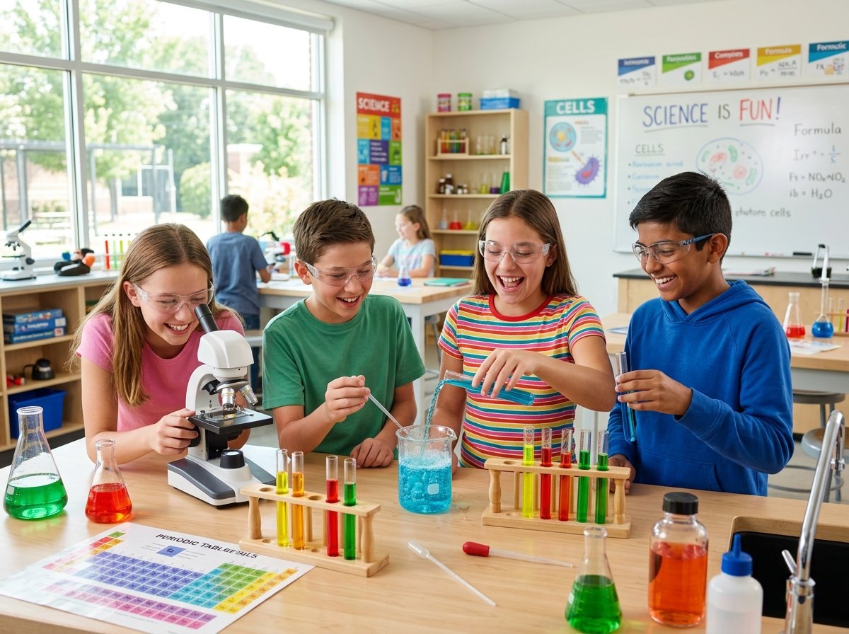 Primary kids engaging in learning